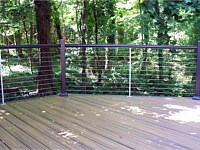 <b>Black aluminum railing with cable rail 2</b>